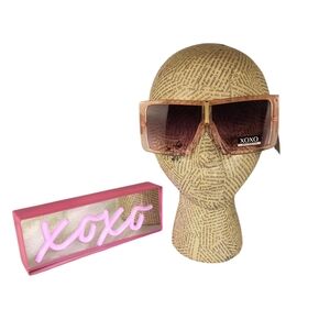 XOXO Women's Pink Sunglasses Large Frame NWT